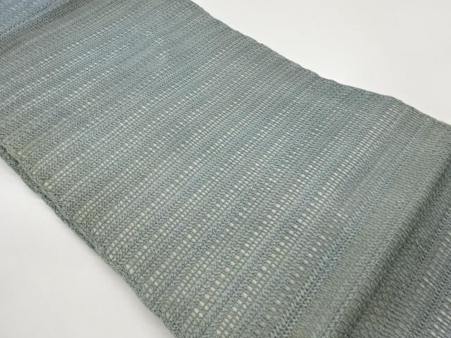 変わり織横縞模様織出し夏用名古屋帯